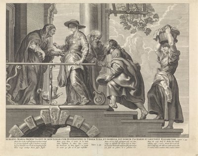Visitation (Surgens Maria profecta est in montanam cum festinatione in urbem Iuda, et ingressa est domum Zachariae et salutavit Elizabetam) (Royaalbijbel) by Anonymous