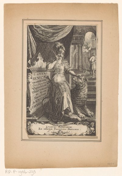 Woman with Lion by Anonymous