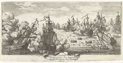 Naval Battle at Beachy Head, 1690 by Anonymous