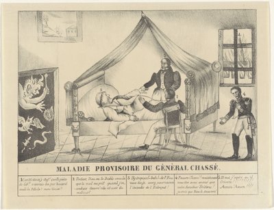 Sickbed of General Chassé, 1830 by Anonymous