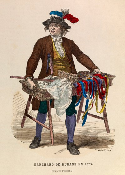 A Ribbons Dealer in 1774 by Anonymous Anonymous
