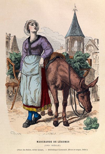 Vegetable seller by Anonymous Anonymous