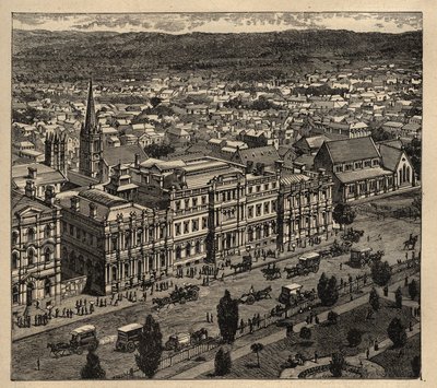 Adelaide - Australia - 1890 - engraving 1890 by Anonymous Anonymous