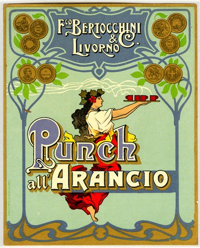 Advertisement for orange punch (Chromolithography 1905) by Anonymous Anonymous