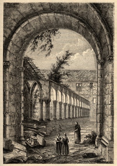 Ancient Cloister of the Convent of the Cordeliers or of Saint-Francois de Quimper (Finistere) by Anonymous Anonymous