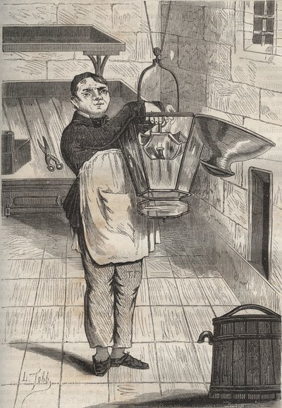 Anthelme Collet at the bagne de Rochefort. Engraving in 