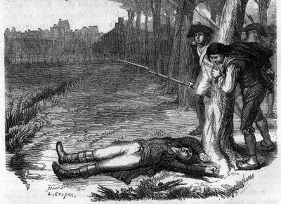 Arrest of Charles Jean Marie Barbaroux (1767-1794), French politician in 1793 - Engraving in 