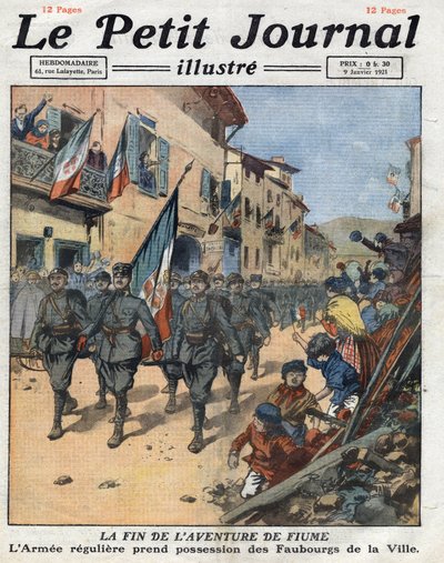 As a result of the Rapallo trade, Fiume (Rijeka) became a free state, the Italian army, which had just expelled Gabriele d