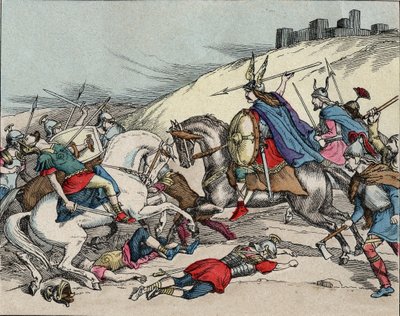 Battle of Gergovia - Vercingetorix at the Battle of Gergovia (52 BC) during the Gaul War by Anonymous Anonymous