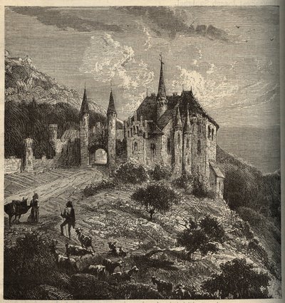 Chateau du Montet - Vandoeuvre-les-Nancy - Lorraine - engraving in 