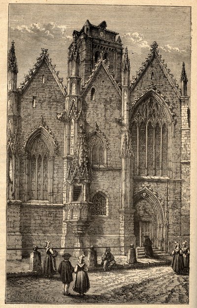Church of Notre-Dame of Glass - Glass (Ille-et-Vilaine) - engraving in 