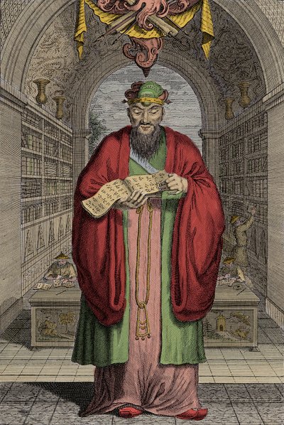 Confucius (551-479 BC) (engraving) by Anonymous Anonymous