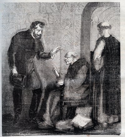 Diogo Inacio de Pina Manique (1733-1805), Portuguese magistrate attacking the Portuguese freemasonry (engraving from 1879 in 