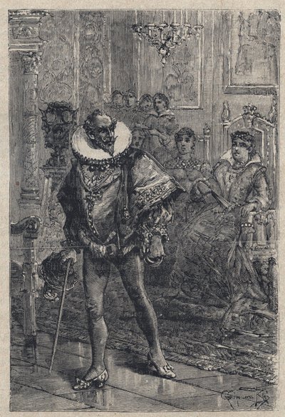 Don Gaspare of Aversa, Earl of Procida - engraving from 