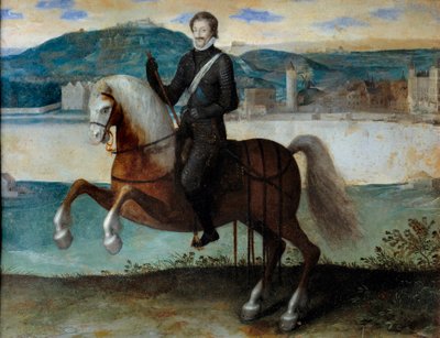Equestrian Portrait of Henri IV in Front of Paris by Anonymous Anonymous