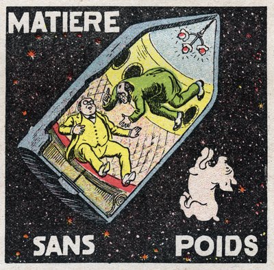 Ether (material): material without weight. Scene of the novel by Jules Verne 