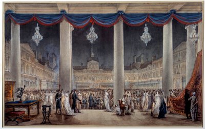 Exhibition of Industrial Products in the Courtyard Square of the Louvre in 1801 by Anonymous Anonymous
