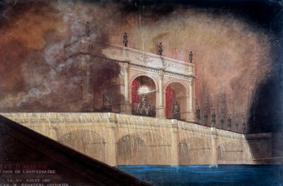 Fireworks by Claude Ruggieri in Paris on 15/08/1807 by Anonymous Anonymous