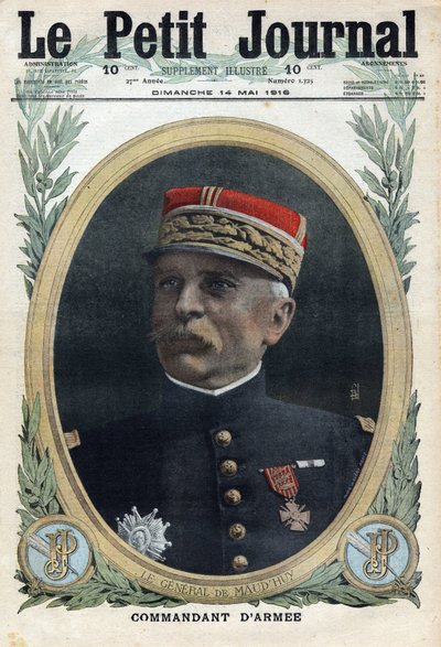 First World War 1914-1918. Portrait of General Louis Ernest de Maud