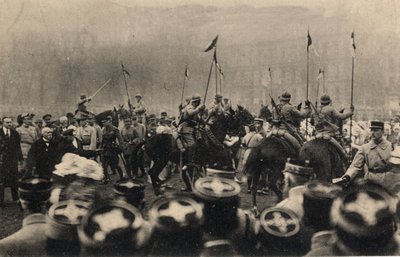 First World War 1914-1918: visit of French president Raymond Poincare (1860-1934) and president of the council, Georges Clemenceau (1841-1929) to Metz on December 8 by Anonymous Anonymous