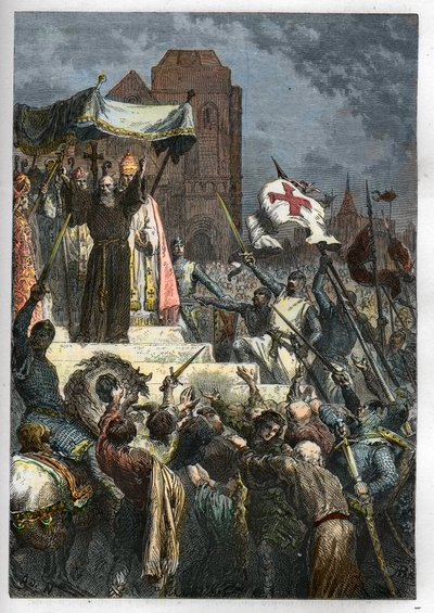 God Wants It: At the Council of Clermont, Peter the Hermit (1050-1115) Preached the First Crusade Before Pope Urban II by Anonymous Anonymous