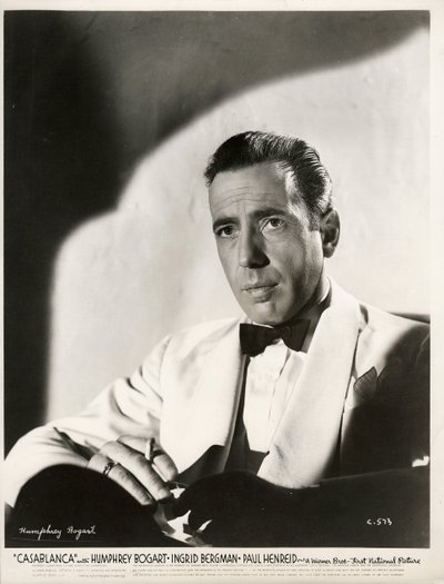 Humphrey Bogart in Film Casablanca by Michael Curtiz, Anonymous by Anonymous Anonymous