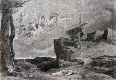 Illustration for the Opera The Walkyrie in The Ring of the Nibelung by Wagner by Anonymous Anonymous