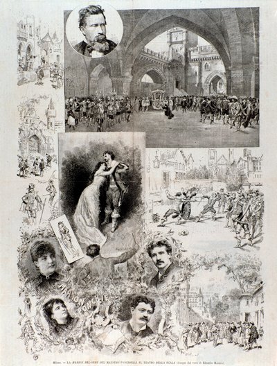 Illustrations for Marion Delorme, opera by Ponchielli, at the Teatro alla Scala by Anonymous Anonymous