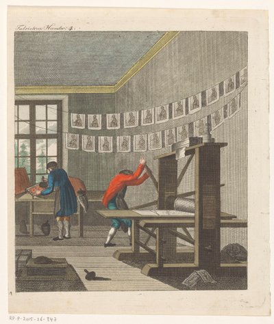 Interior of a Printing House, c.1750-1850 by Anonymous Anonymous