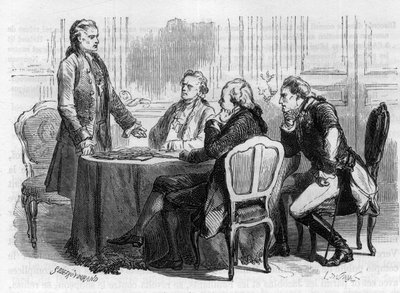 Jacques Mallet du Pan (1749-1800) - Swiss Journalist and Political Propagandist at the Frankfurt Conference - Engraving in 