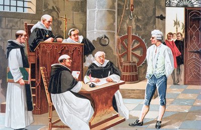 Judgement at the Court of Ginebra of the Spanish Theologist Miguel Serveto, Condemning him to be Burnt at the Stake For Heresy in 1553 by Anonymous Anonymous