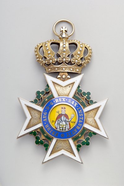 Kingdom of Saxony - Military Order of Saint Henry: Insignia of the Great Cross by Anonymous Anonymous
