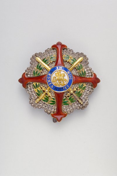Kingdom of the Two Sicilies - Order of Saint George of the Reunion: Plaque of a Knight Large Necklace by Anonymous Anonymous