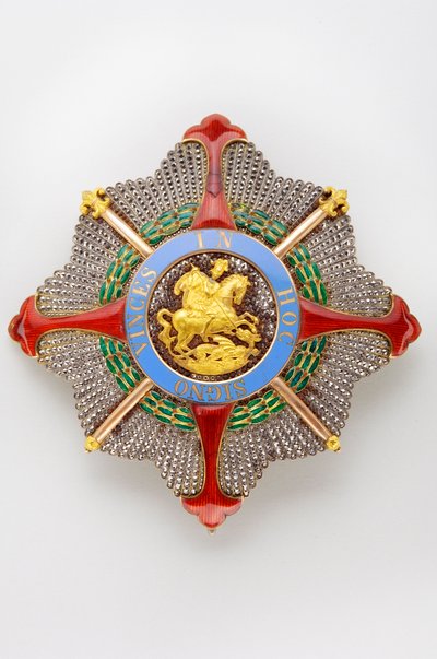 Kingdom of the Two Sicilies - Royal House of the Two Sicilies: Plate of the Order of Saint George of the Reunion by Anonymous Anonymous
