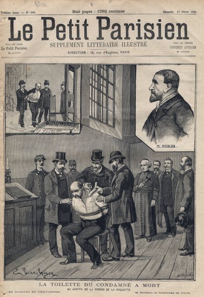 The execution of a convict at the prison de la Roquette by Anonymous Anonymous