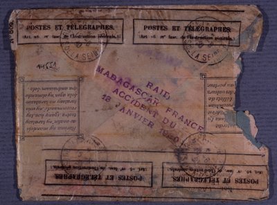 Last letter from the Madagascar-France Raid (accident of 18 January 1930) by Anonymous Anonymous