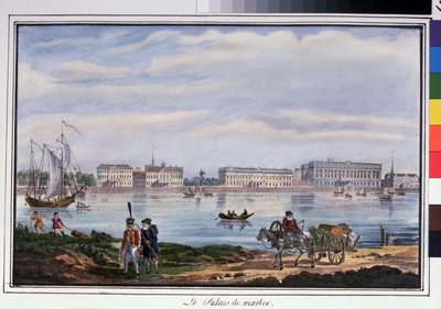The Marble Palace and the Neva Embankment in Saint Petersburg by Anonymous Anonymous