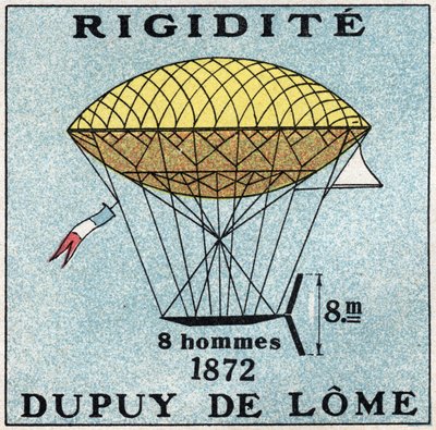 Les balloons: ballon haubanne by Henri Dupuy de Lome (1816-1885) in 1872 by Anonymous Anonymous