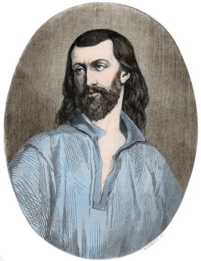 Loudun Possessions: URBAN GRANDIER, Priest of Loudun victim of injustice - Engraving of 1863 in 