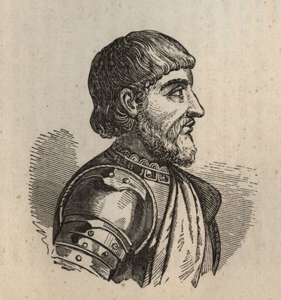 Matteo II Visconti - 1319-1355 - engraving by Anonymous Anonymous