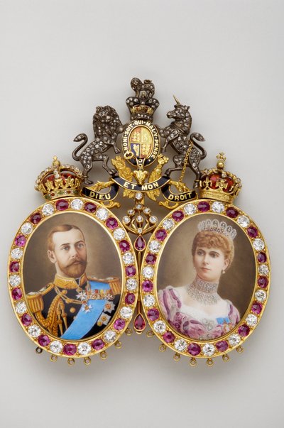 Miniatures of King George V and Queen Mary by Anonymous Anonymous
