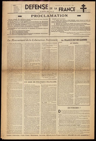 One of the clandestine newspaper 