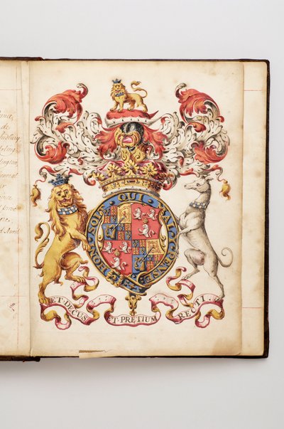 Order of the Garter: Book of Statutes that belonged to Charles Fitzroy, Duke of Grafton - Watercolour manuscript, Beg. 18th century by Anonymous Anonymous