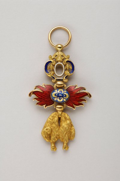 Order of the Golden Fleece: Spanish Golden Fleece - Miniature of Insignia Belonging to Alfonso XIII of Bourbon by Anonymous Anonymous