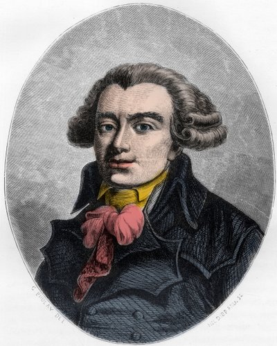 Portrait of Pierre Victorien Vergniaud (1753-1793), French politician Girondin - Engraving from 1863 in 