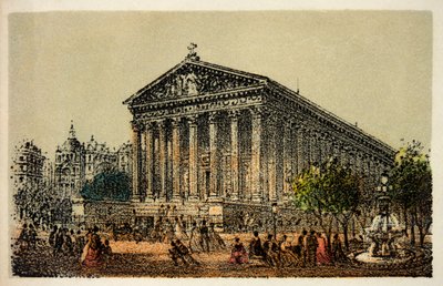 Paris 1874: Church of La Madeleine by Anonymous Anonymous