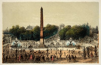 Paris 1874: La Place de la Concorde, Private Collection by Anonymous Anonymous