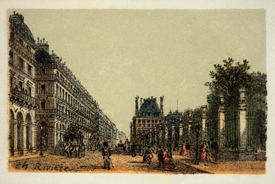 Paris 1874: La rue de Rivoli - private collection by Anonymous Anonymous