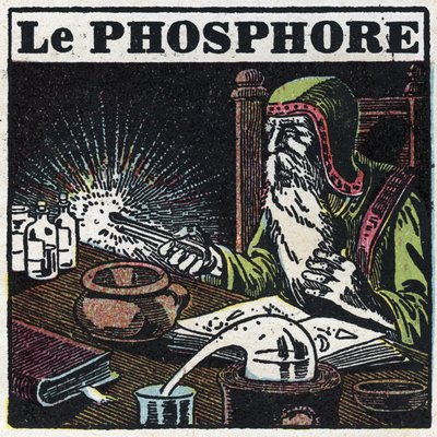 Phosphorescence: phosphorus. An alchemist looking for the philosopher