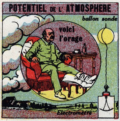 Physiological effects of electricity: potential of the atmosphere. A gouty person who feels a storm is coming illustrates the action of the electric field on the human body. We measure the electricity of the atmosphere with a probe balloon attached to an e by Anonymous Anonymous